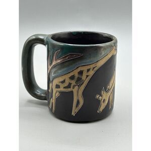 Mexican Pottery Animal‎ Coffee Mug Mara Ceramic Stoneware Giraffes Heavy Large